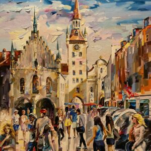 Urbaner Moment Marienplatz München