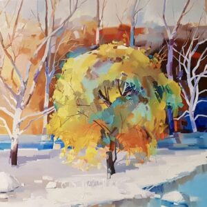 Letzter vergessener Herbstbaum 